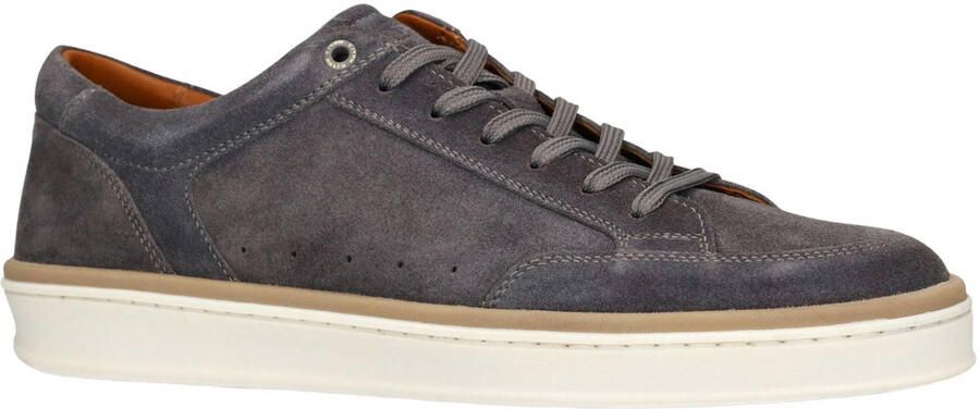 Manfield Heren Grijze suède sneakers - Foto 3