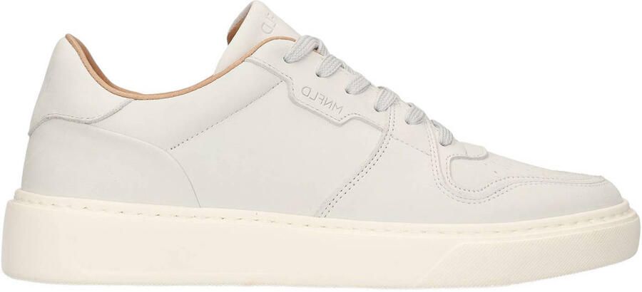 Manfield Heren Off white nubuck sneakers