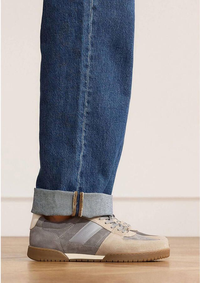Manfield Heren Grijze suède sneakers - Foto 3