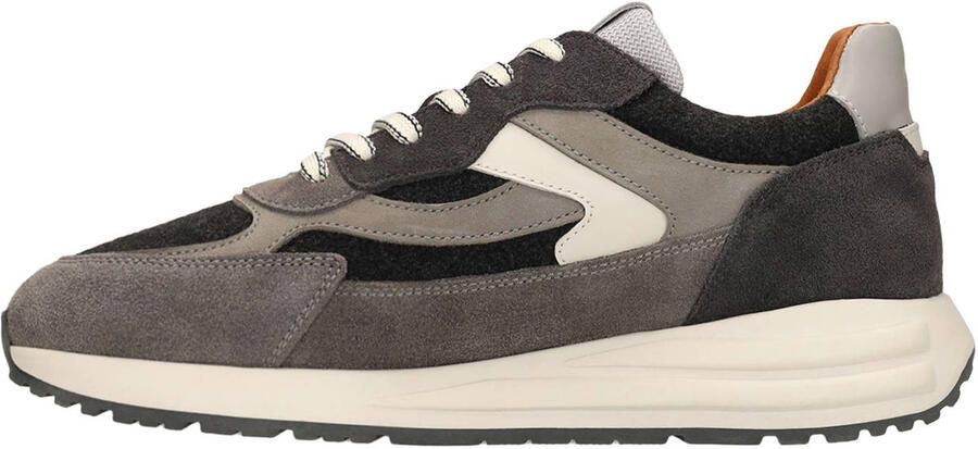 Manfield Heren Grijze suède sneakers - Foto 3