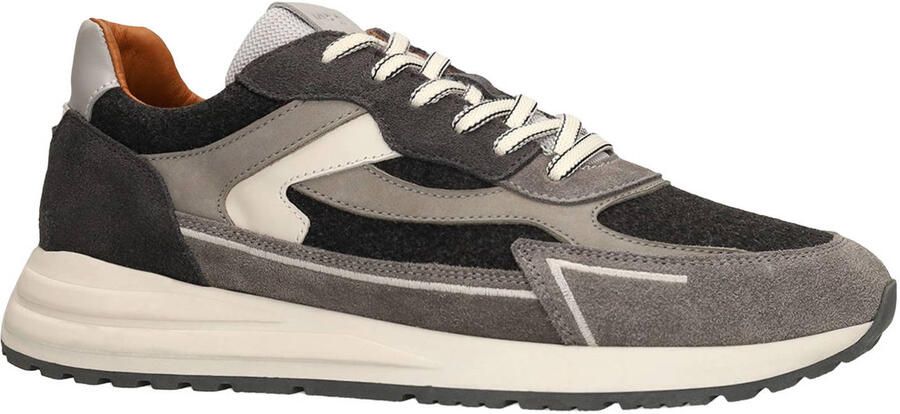 Manfield Heren Grijze suède sneakers - Foto 2