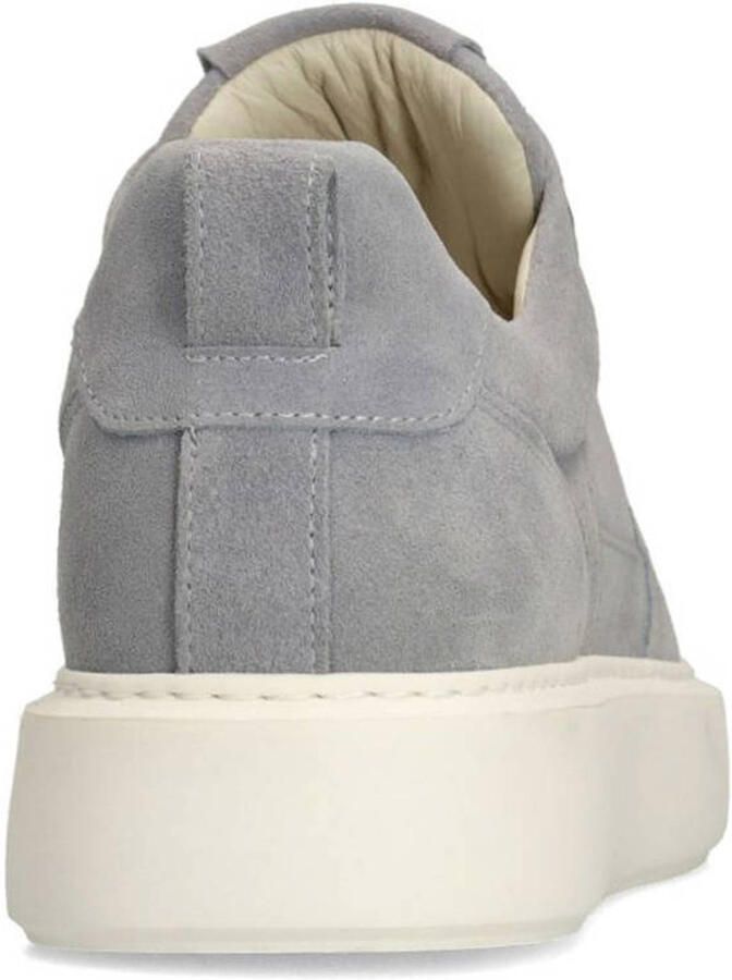 Manfield Heren Lichtblauwe suède sneakers - Foto 2