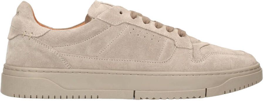 Manfield Heren Grijze suède sneakers