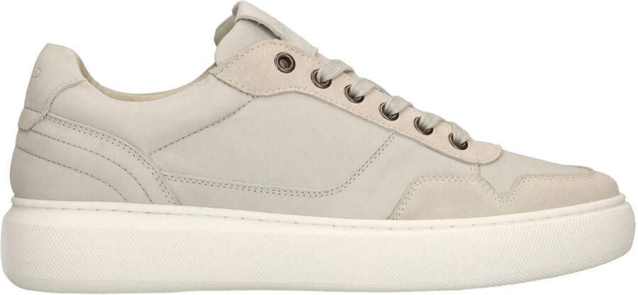 Manfield Heren Off White nubuck sneakers