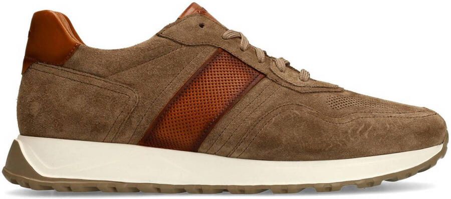 Manfield Heren Taupe suède sneakers