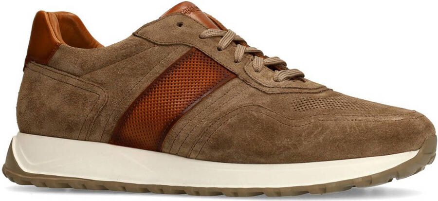 Manfield Heren Taupe suède sneakers