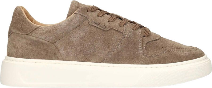 Manfield Heren Taupe suède sneakers