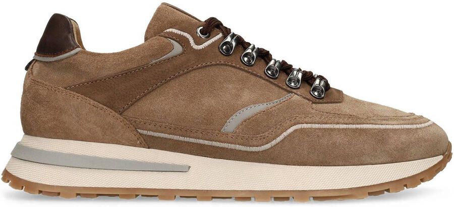 Manfield Heren Beige suède sneakers