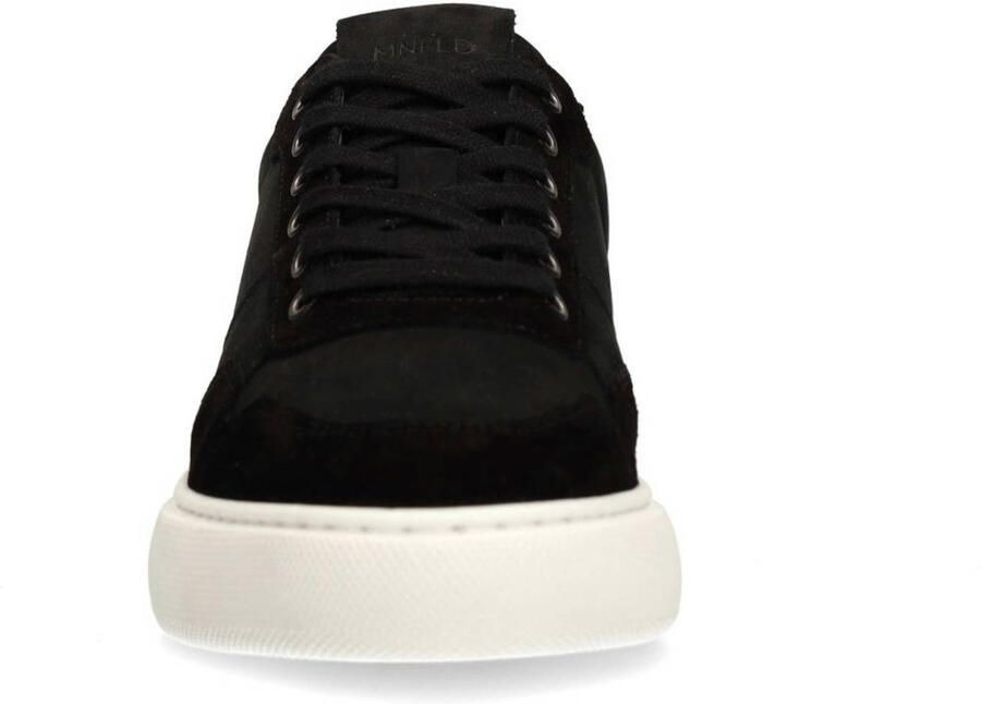 Manfield Heren Zwarte suède sneakers - Foto 2