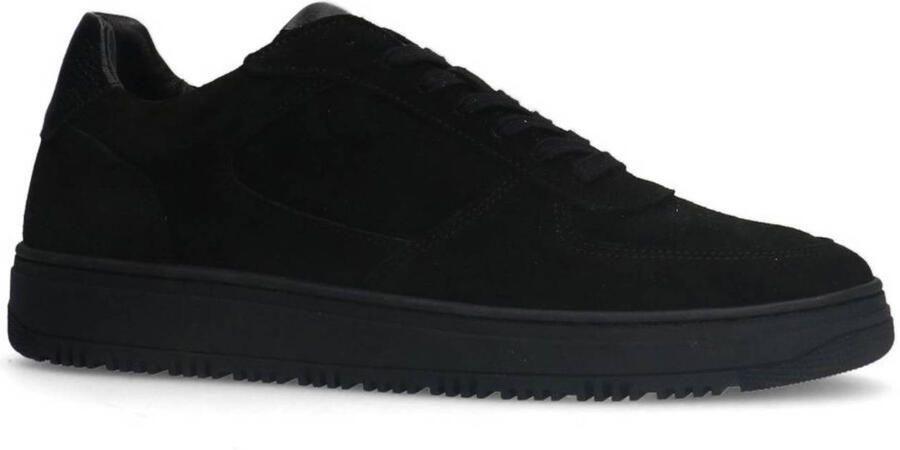 Manfield Heren Zwarte suède sneakers - Foto 2