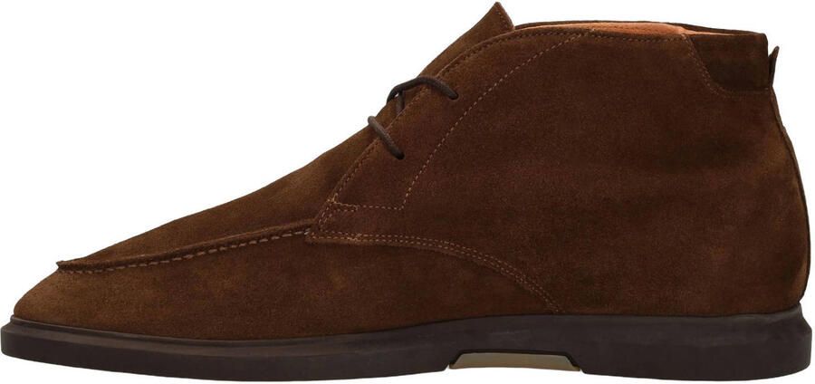 Manfield Heren Donkerbruine suède desert boots - Foto 3
