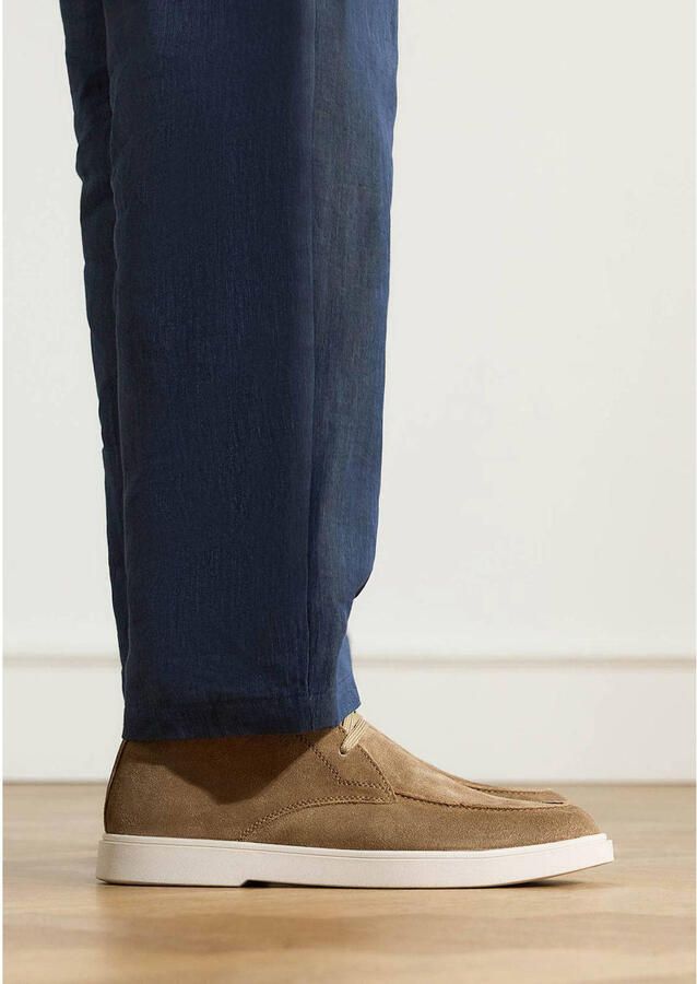 Manfield Heren Bruine suède veterschoenen - Foto 2