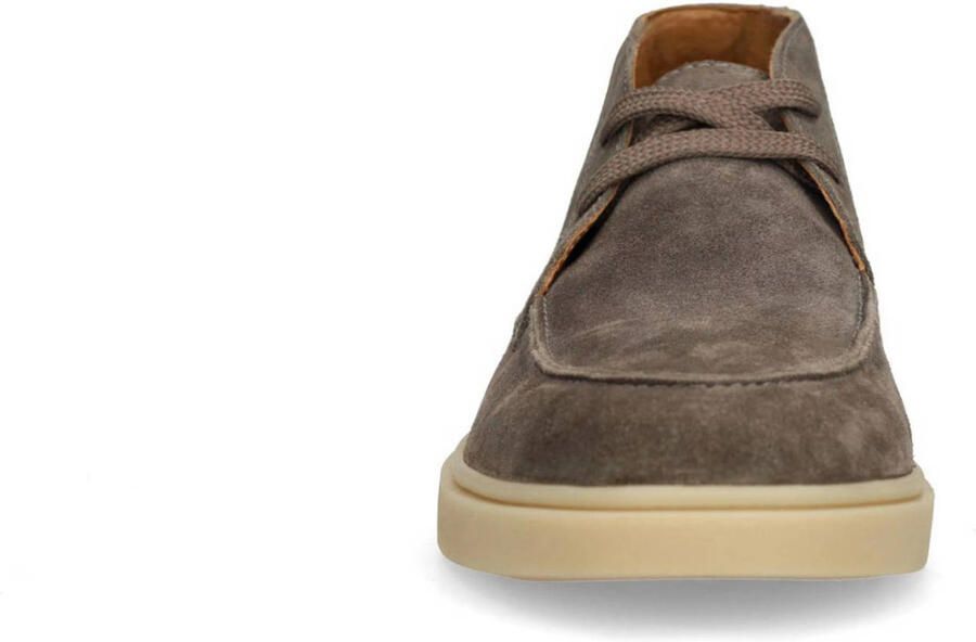 Manfield Heren Grijze suède veterschoenen - Foto 2