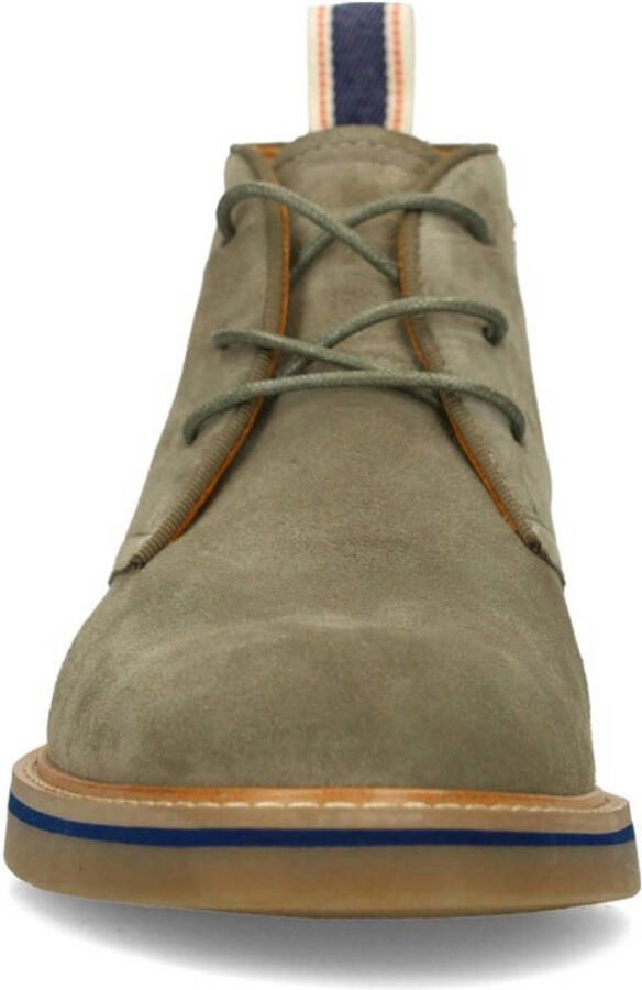 Manfield Heren Groene suède veterschoenen - Foto 2