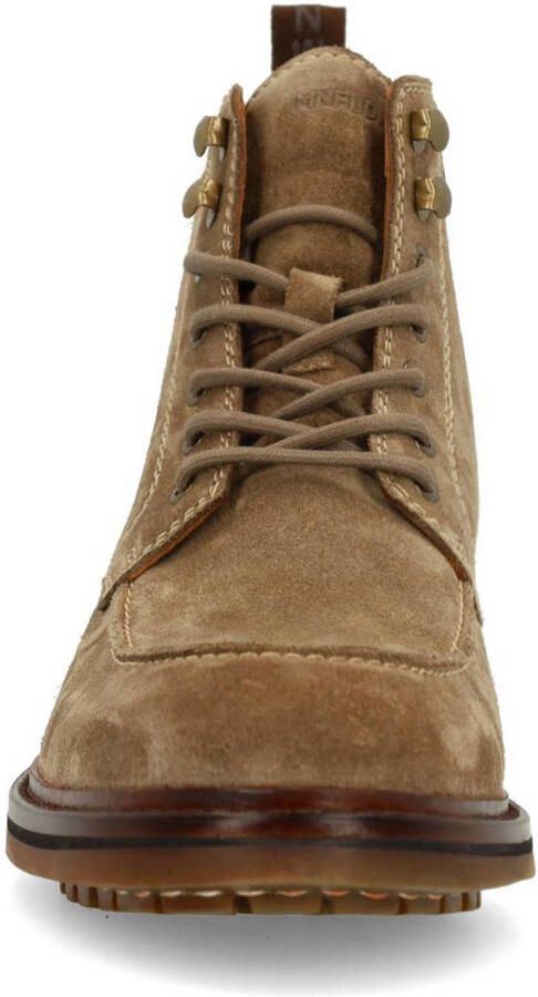 Manfield Heren Taupe suède veterboots - Foto 3