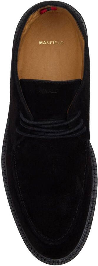 Manfield Heren Zwarte suède desertboots - Foto 2