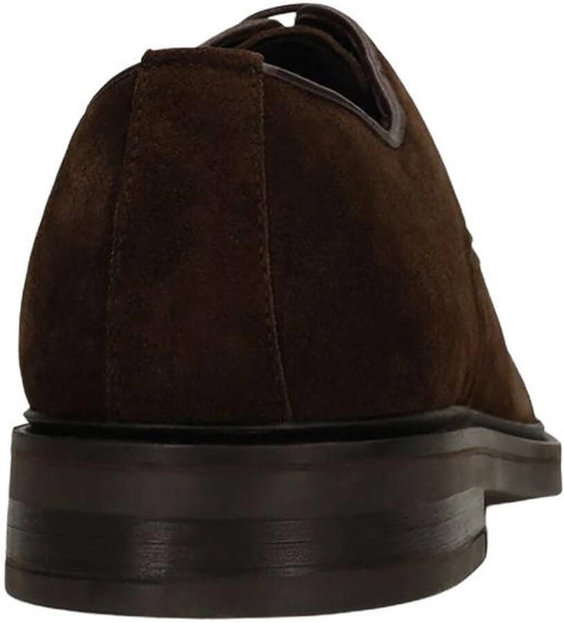 Manfield Heren Bruine suède veterschoenen - Foto 2