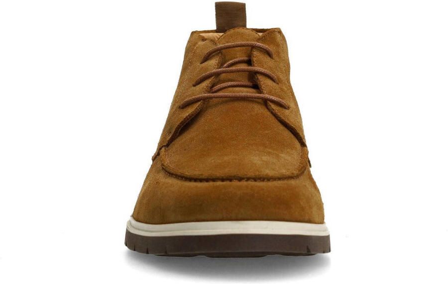 Manfield Heren Cognac suède veterschoenen - Foto 3