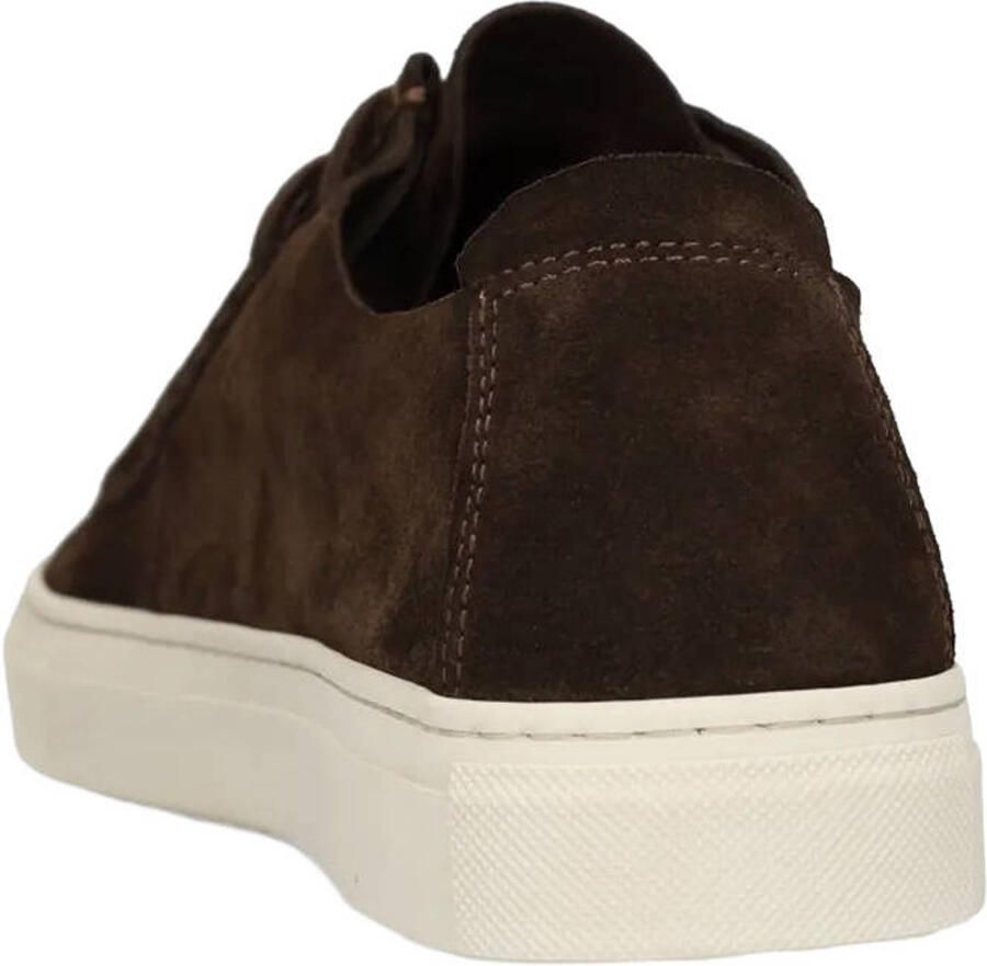 Manfield Heren Donkerbruine suède veterschoenen - Foto 2