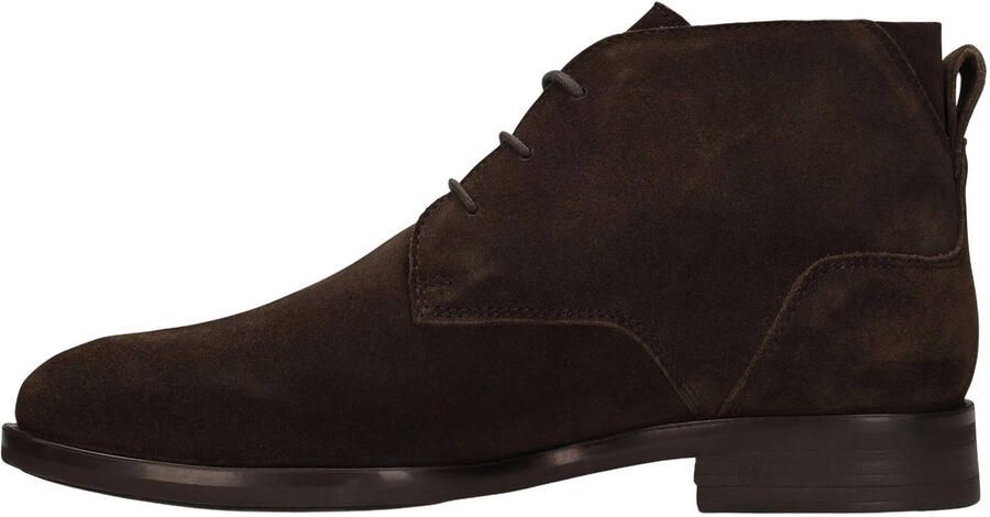 Manfield Heren Donkerbruine suède veterschoenen - Foto 3