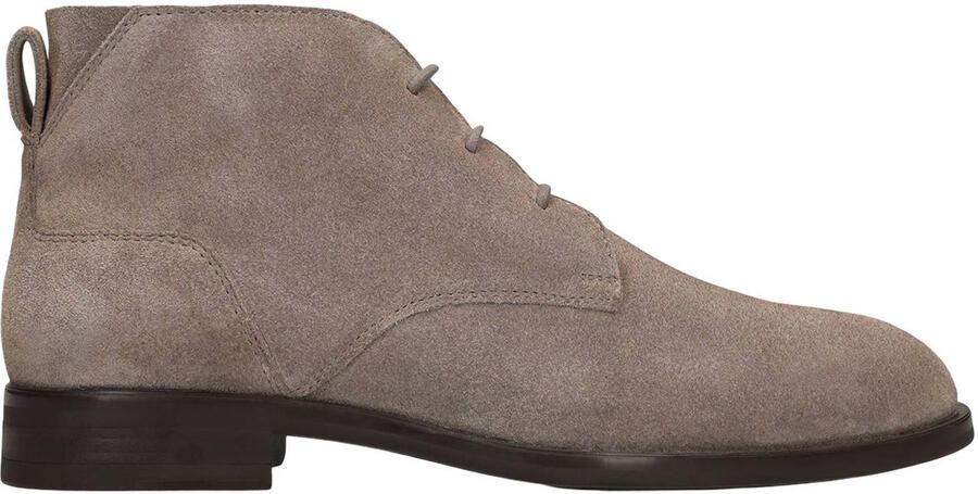 Manfield Heren Taupe suède veterschoenen