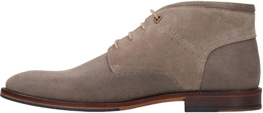 Manfield Heren Taupe suède veterschoenen - Foto 3