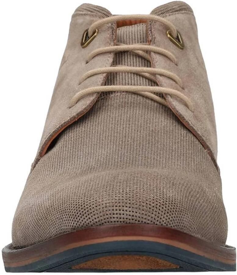 Manfield Heren Taupe suède veterschoenen - Foto 2