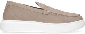 Manfield Heren Taupe suède loafers