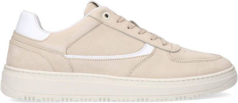 Manfield Heren Beige nubuck sneakers