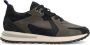 Manfield nubuck sneakers donkerblauw - Thumbnail 1