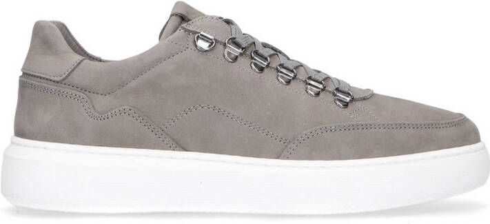 Manfield nubuck sneakers grijs