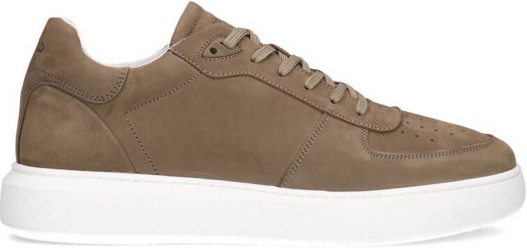 Manfield Heren Khaki nubuck sneakers