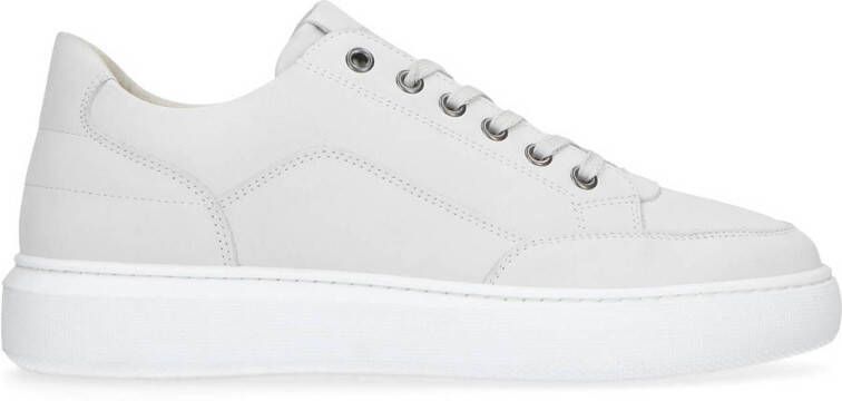 Manfield nubuck sneakers off white