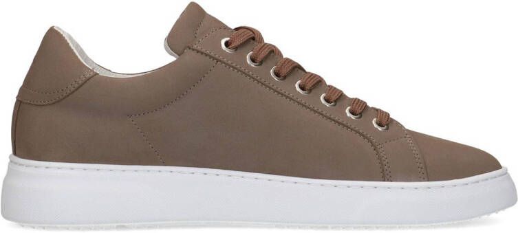 Manfield Heren Taupe nubuck sneakers