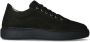 Manfield Heren Zwarte nubuck sneakers - Thumbnail 1