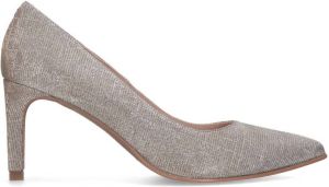 Manfield pumps met glitters zilver goud
