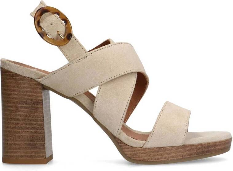 Manfield sandalettes beige