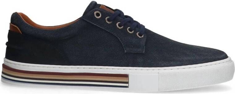 Manfield Heren Navy canvas sneakers