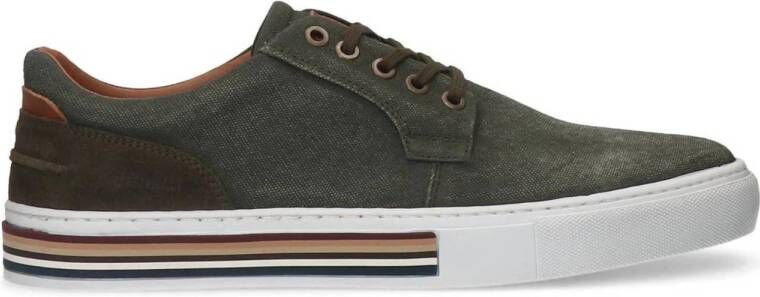 Manfield Heren Khaki canvas sneakers