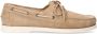 Manfield Heren Beige suède veterschoenen - Thumbnail 1