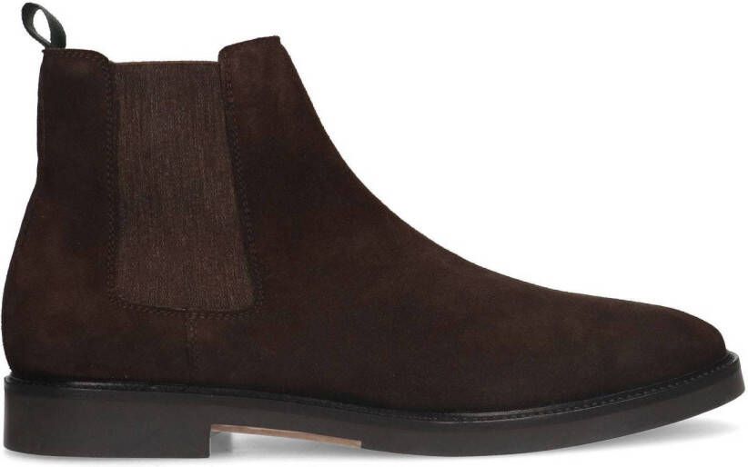 Manfield Heren Bruine suède chelsea boots