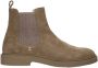 Manfield Heren Beige suède chelsea boots - Thumbnail 1