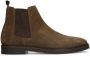 Manfield Heren Taupe suède chelsea boots - Thumbnail 1