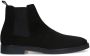 Manfield Heren Zwarte suède chelsea boots - Thumbnail 1