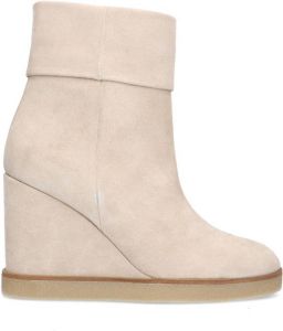 Manfield Dames Beige suède sleehakken