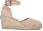 Manfield Dames Beige suède sleehakken - Thumbnail 1