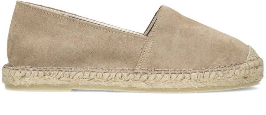 Manfield Dames Beige suède espadrilles