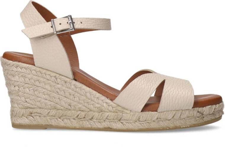 Manfield suède espadrilles beige