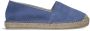 Manfield Dames Blauwe suède espadrilles - Thumbnail 1