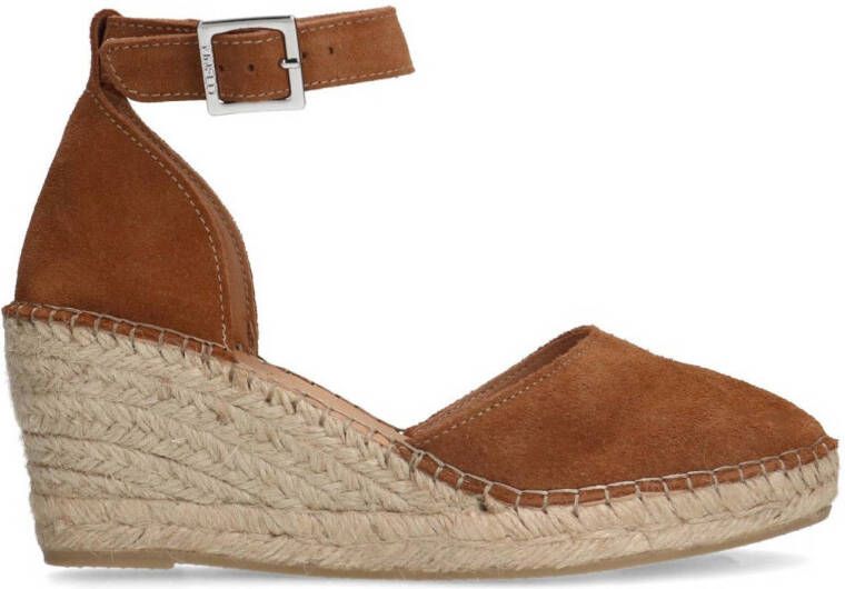 Manfield suède espadrilles cognac